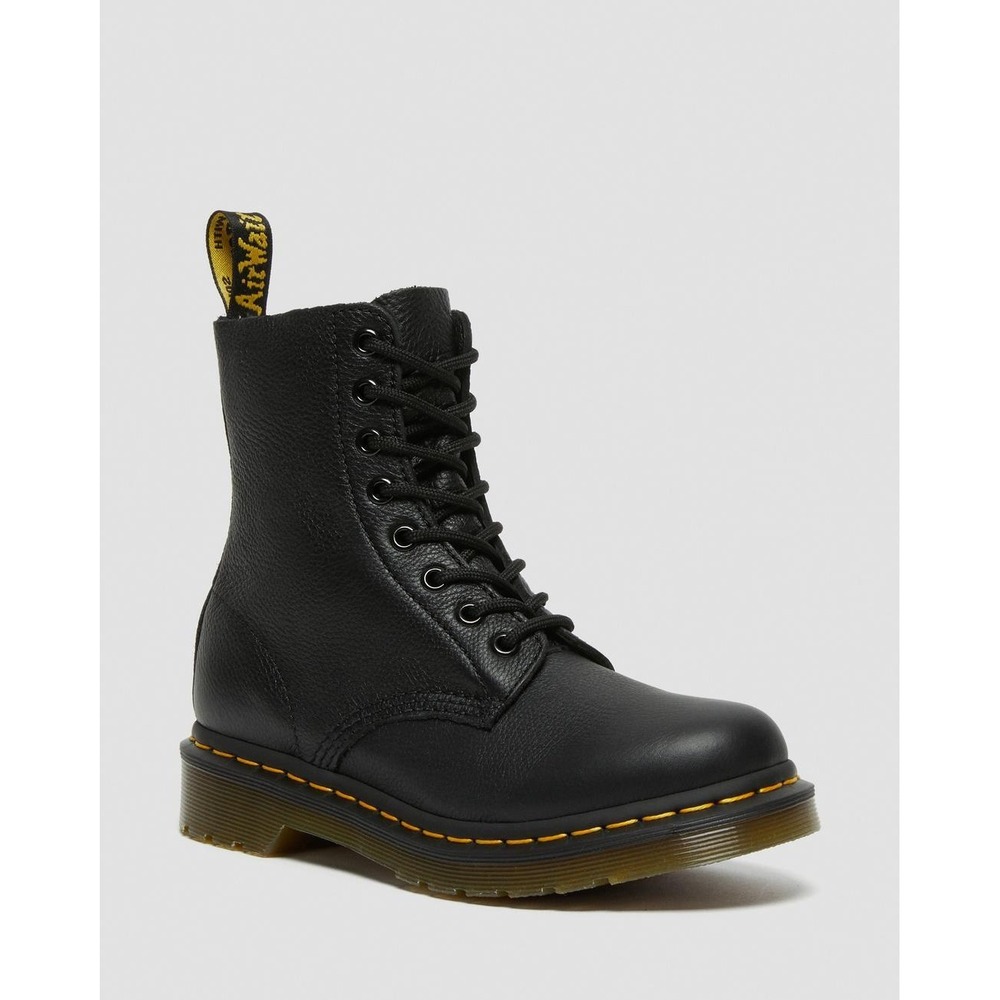 Dr. Martens‎ 1460 Pascal Boots Women's Sz. 6 Black Virginia Leather Combat